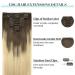 Doores Real Hair Extensions Clip In - Ash Brown to Platinum Blonde 45cm (18 inch) 150g Remy Hair Thick & Natural - Buy Online on GoSupps.com