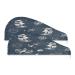 Vintage Sea Dry Hair Cap 2 Piece Quick Drying Towel Set with Button Headband Super Absorbent Soft & Comfortable