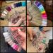 2 Set Clear Nail Art Swatches Sticks - Transparent Fan-shaped Display Practice Tool with Metal Ring - Perfect for False Nails - Plastic Christmas Gift - Buy Online on GoSupps.com