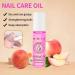 Cuticle Oil for Nail Care - Peach Nails Oil with Organic Vitamin E & B Cuticle Oil for Nails Nail Oil Soothe Moisturize with Dropper Design to Prevent Nail Cracking and Dry - Buy Online on GoSupps.com