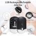 Krofaue Eyelash Fan USB Rechargeable Mini Portable Lash Fan Dryer for Eyelash Extensions - Handheld Neck Desk Fan 3 in 1 (Type-C) Black - Buy Online on GoSupps.com