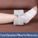 SWISSELITE Foot Support Pillow - Ankle Protector Cushion with Zipper Cover for Heel Protection - Foot Elevation Wedge for Sleeping and Rest - Buy Online on GoSupps.com