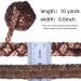 10 Yards of Brown SEWDIYTR Sequin Lace Trim Gimp Braid Ribbon for Crafts & Costumes - Buy Online on GoSupps.com