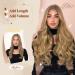 Feshfen Invisible Hair Extensions - Adjustable Curly Dark Gold & Blonde Wire Hair Extensions for Women | 45cm Long Wavy Secret Hair Part - Buy Online on GoSupps.com