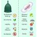 SHORDY Menstrual Cup - Large Eco-Friendly & Comfortable | Up to 12 Hours | Flexible Copa Menstrual Kit for Women (Green - Buy Online on GoSupps.com