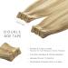 WENNALIFE Tape in Hair Extensions Human Hair 20pcs 50g 20 inch Light Blonde Highlighted Golden Blonde Remy Hair Extensions - Buy Online on GoSupps.com