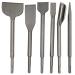 SDS Plus Hammer Drill Chisel Set  Rotary Hammer Bits Set Including Tile chisel  Grooving Chisel  Scrapping Chisel  Flat Chisel  Point Chisel  Scaling Chisel for Tile Masonry Concrete Brick Stone Work