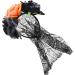 FRCOLOR Halloween Rose Flower Headband Gothic Lace Floral Crown Garland Day of The Dead Mexican Headpiece Hair Hoop Hair Accessories for Wedding Festival (Black Orange) - Buy Online on GoSupps.com