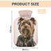 Yorkshire Terrier Hot Water Bottle with Soft Cover - 2L Heating Pad for Winter Comfort | Ideal for Bed Hand Neck & Shoulders - Buy Online on GoSupps.com