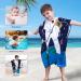Buy Flyish Direct 100% Cotton Dino Bathing Poncho for Kids | Hooded Beach Towel | Perfect for Boys & Girls | 70x60cm - Buy Online on GoSupps.com
