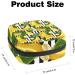 Banana Palm Leaf Stripe Sanitary Napkin Storage Bag Menstrual Pad Bag Portable Menstrual Cup Pouch with Zipper for Teen Girls Women Ladies Color 9 - Buy Online on GoSupps.com