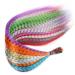 Reccisokz Colorful Feather Hair Extension Set 10 Art Hair Strands for Kids Pliers & Clips for Stunning Ponytail Braids - Buy Online on GoSupps.com
