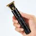 Rechargeable Hair Trimmer T9 - USB Rechargeable Skull Pattern Mustache Trimmer for Beard | Cordless T-Blade Hair Trimmer for Mustaches Nose Hair and Detailing and Grooming Xinhuan Black - Buy Online on GoSupps.com
