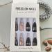 French Tip Press on Nails - Almond Medium Gold Line Shine Design Full Cover Reusable Black Acrylic Coffin Nails for Women - Glue on Stick on Nail Art Set - Buy Online on GoSupps.com