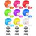 9 Pack Colored Wigs Funky Colorful Wigs Short Bob Hair Wigs Neon Party Wigs Cosplay Wigs with Rimless Heart Shape Sunglasses - One Size for All Women Kids & Adults Halloween Costume Night Club