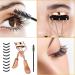 WLLHYF Eyelash Curler Kit - Professional Metal Lash Curler with Built-in Comb and 10 Refill Pads for Dramatically Curled Eyelashes - Rose Gold - Buy Online on GoSupps.com