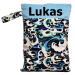 In Germany named Wetbag Naspasche with 2 separate subjects as a diaper bag in kindergarten or on the go (blue)