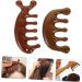 LALAFINA 2pi ces Peigne De Massage Bois Peigne Dents Larges Massage Du Chevelu Portable Pour Cheveux Boucl s - Buy Online on GoSupps.com