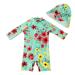 upandfast Baby Boys/Girls Zipper Swimwear with Snap Bottom UPF 50+ Sun Protection Toddler One Piece Swimsuit Light Green 18-24 Months