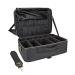 Relavel Extra Large Makeup Bag, Makeup Case Professional Makeup Artist Kit Train Case Travel Cosmetic Bag Brush Organizer, Waterproof Leather Material, with Adjustable Shoulder Straps and Dividers Black Extra Large