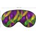 Mardi Gras Palms Sleep Mask - Adjustable Eye Cover for Men and Women, Blocks Light for Night Travel and Nap - Buy Online on GoSupps.com