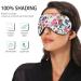 Tiny Flowers Sleep Mask - Light Blocking Travel Eye Mask for Sleeping on Airplanes | International Shipping Available - Buy Online on GoSupps.com