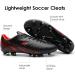 DREAM PAIRS Men's Firm Ground Soccer Cleats Shoes 9 Black/Red - High Performance Cleats for Precision and Style - Buy Online on GoSupps.com