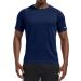 Holure Men's Sports T-Shirts 3 or 5 Pack | Breathable Quick-Drying Running & Fitness Shirts - Black Dark Gray Marine - Buy Online on GoSupps.com