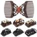 Buy Dadabig 7-Piece Pearl Hair Accessories Set | Magic Elastic Clips & Wood Combs for Women & Girls - Stylish & Stretchy Hair Clips - Buy Online on GoSupps.com