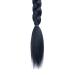 LyoRuSi 30 Inch 2 Pack DIY Braided Ponytail Extension with Hair Tie - Straight Wrap Around Hair Extensions Ponytail (1B) - 2PCS Braided - Buy Online on GoSupps.com