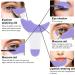 SUMEITANG Eye Makeup Stencils Set - Reusable Aid Tool for Mascara, Eyeshadow, and Eyeliner + Purple Makeup Applicator Guide Tool - Buy Online on GoSupps.com