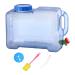 B Baosity Portable Water Container Water Bottle Carrier with Spigot Water Tank 8L Camping Water Storage Jug for Cooking Car Hiking Drinking Bathing With Hole Lid