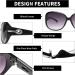 JM Classic Bifocal Reading Sunglasses for Women - Vintage UV Protection Outdoor Glasses - Black 2.25x - Buy Online on GoSupps.com