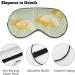Ginko Leaves Sleep Mask - Adjustable Blindfold for Men & Women | Blocks Light for Travel, Nap, and Better Sleep - Buy Online on GoSupps.com