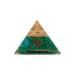 Lamare-Orgonite pyramid with malachite-energy compensation and protection-calm-well-being-balance and harmonization-positive energy flow-2 (51 mm approx.) 2 (51 mm) Malachit