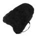 Y-H Hy Fur Fabric Seat Saver-Black