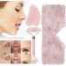 Ververt Touch Facial Massage Roller Set - Handmade Rose Quartz & Jade Eye Cushion Scraper for Radiant Skin - Buy Online on GoSupps.com