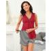 Uniexcosm Women's Maternity Pyjamas Set - Nursing Nightwear for Breastfeeding - Summer Loungewear - S Wine Red - Buy Online on GoSupps.com