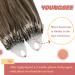 Youngsee Microring Extensions Real Hair 60cm - Brown to Blonde Loop Hair Extensions (P4/26 & P4/27) - 50g Quality Microring Hair Solutions - Buy Online on GoSupps.com
