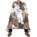 Waterproof Barber Cape -Bear and Panda Cheetah Haircut Bib for Men Unisex Hair Cutting Cape(8rp1a)
