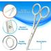 SMI Round Tip Nose Hair and Beard Scissors with Pouch - Small Grooming Scissors - Buy Online on GoSupps.com