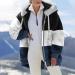 Shop Hanxiulin Oversized Plush Hoodie Jacket for Women | Warm Woolen Winter Coat with Long Arm Stand-Up Collar - Buy Online on GoSupps.com