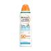 Garnier Ambre Solaire SPF 50+ Kids Anti-Sand Mist Children's Sun Protection Spray Non-Greasy and Fast-Absorbing Water- and Sand-Resistant Hypoallergenic Sensitive Advanced 150 ml