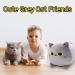 Yamepuia Gray Cat Plush Toy - 40CM | Soft Cat Pillow Toy for Kids | Grey Cat Lumbar Back Plush Toy | Birthday Gift - Buy Online on GoSupps.com