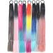 Human Hair Ponytail Hair Piece 24" Colored Braids Ponytail Extensions with Elastic Hair Tie 12 Strands Rainbow Braided Synthetic Ponytail Hairpieces for Women Girls Ponytail Hairpiece for Women(Col 24inches C26 - Buy Online on GoSupps.com