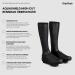GripGrab AquaShield High Cut Road Bike Rain Overshoes | Zipperless Long Aero Cycling Overshoes for Size L (42/43) - Black - Buy Online on GoSupps.com