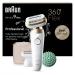 Braun Silk- pil 9 Flex epilator women / hair remover for long-lasting hair removal razor attachment massage attachment 9-071 3D white / gold