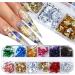 12Grid Gold Glitter Flakes DIY Nail Art Decorations Nail Gold Foil Irregular Aluminum Sequins Ultra-thin(CB03) - Buy Online on GoSupps.com