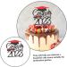 Warmhm 6pcs 2023 2023 Cake Strips Graduation 2023 Purple Class of 2023 Decorations Graduation Cap Graduation Decorations Class of 2023 Fruit Picks Paper Cup Cake Supplies Glitter Paper Red 15.1x14cm - Buy Online on GoSupps.com