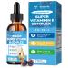 15-in-1 Liposomal Vitamin B Complex Pro B Complex Drops with Vitamin B1 B2 B3 Niacinamide Choline B5 B6 B7 Biotin Inositol Folate B12 Zinc Lutein Zeaxanthin Taurine Vitamin C 2 fl oz